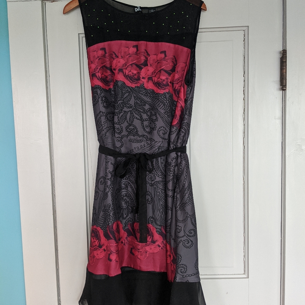 Desigual party dress switch graphic print